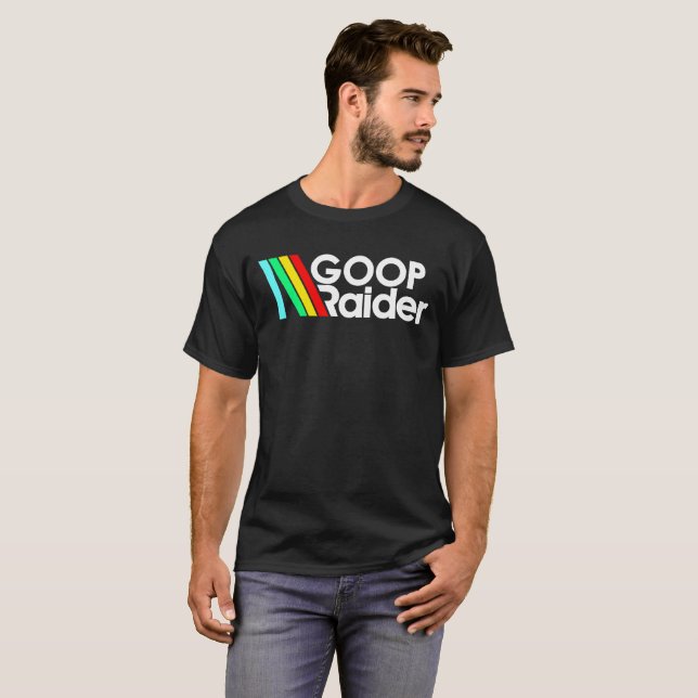 Goop Raider Videospiel T-Shirt (Vorne ganz)