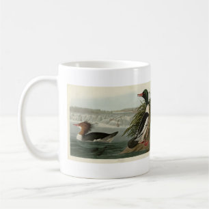Goosander (Gemeiner Merganser) Audubons Vögel Kaffeetasse