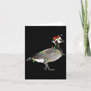 Goose Bird Lover Xmas Weihnachtsmannmütze Gängige Karte