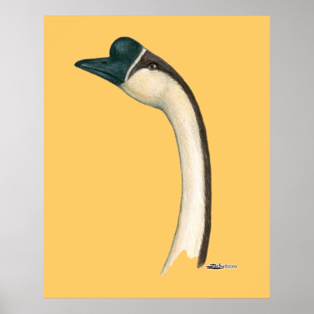 Goose: Brown Chinese Head Poster (Vorne)
