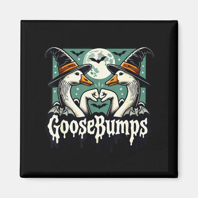 Goose Bumps Goosebumps Funny Geese Fist Bump Hallo Magnet (Vorne)