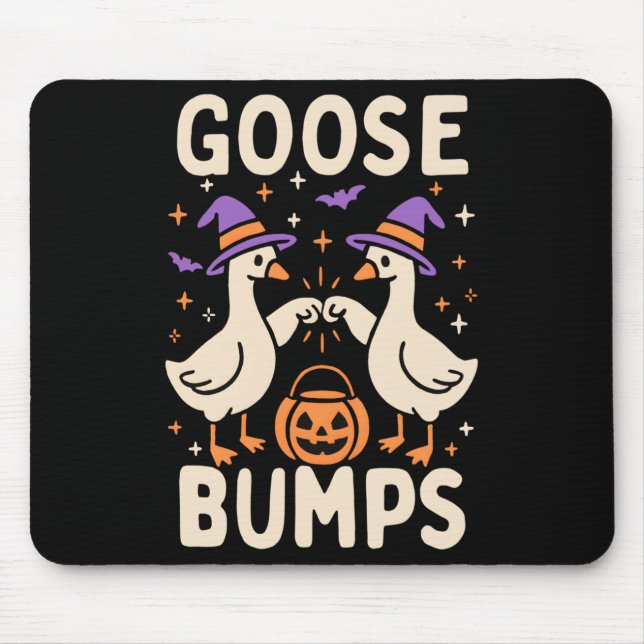Goose Bumps Goosebumps Halloween Albern Meme Funny Mousepad (Vorne)