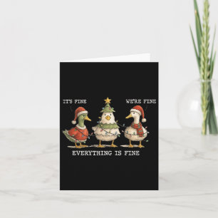 Goose Christmas Es ist schön Wir sind gut alles is Karte