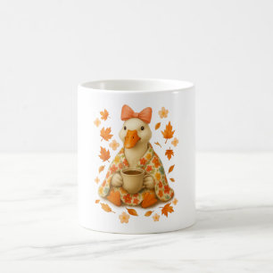 Goose Coquette Bow mit Kaffee Blanket Fall Vibes Verwandlungstasse