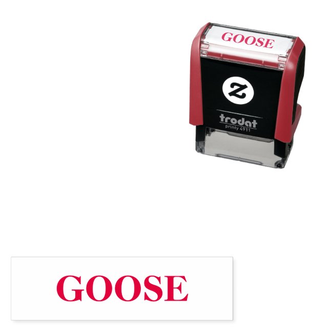 Goose Custom Text Self-Inking Stamp for Crafts Permastempel (Beispiel)