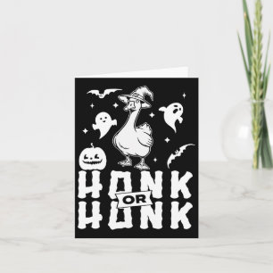 Goose Halloween Spooky Honk oder Honk Witz Design Karte