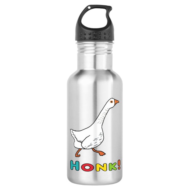 Goose Honk Edelstahlflasche (Vorderseite)