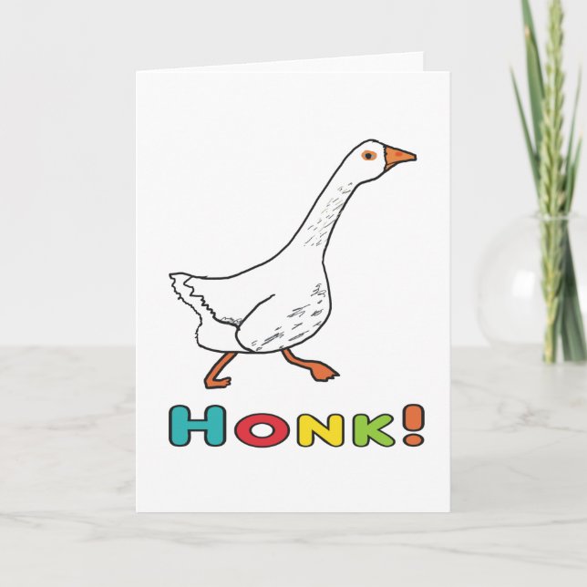 Goose Honk Karte (Vorderseite)