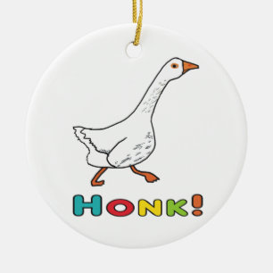 Goose Honk Keramik Ornament