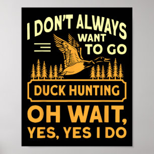 Goose-Jagd Gewittergoose Hunter Patriotisches Zita Poster