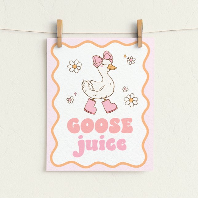 Goose Juice Table Sign Poster (Von Creator hochgeladen)