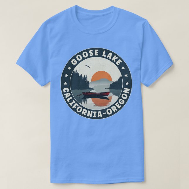 Goose Lake CaliforniaOregon Sunset T-Shirt (Design vorne)