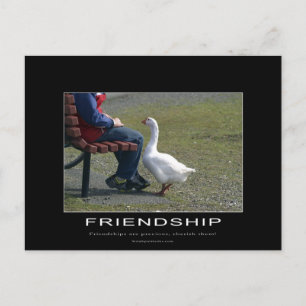 Goose & Little Boy Freundschaft Postkarte