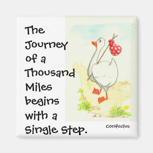 'Goose' motivierend Magnet mit Konfuzius Zitat