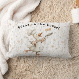 Goose on the Loose! Kitchen Throw Pillow Lendenkissen