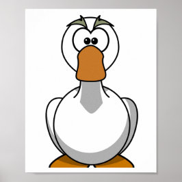 Goose Print - Cartoon Poster