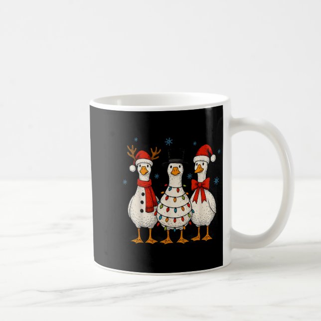 Goose Squad Christmas Light Rentier Crew Xmas Mat Kaffeetasse (Rechts)