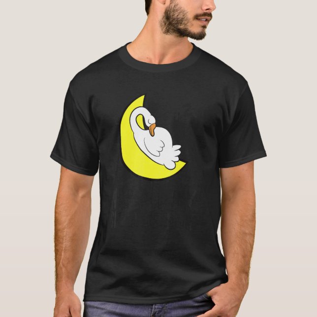 Goose Tired Nap All Day Sleep All Night Cute Goose T-Shirt (Vorderseite)