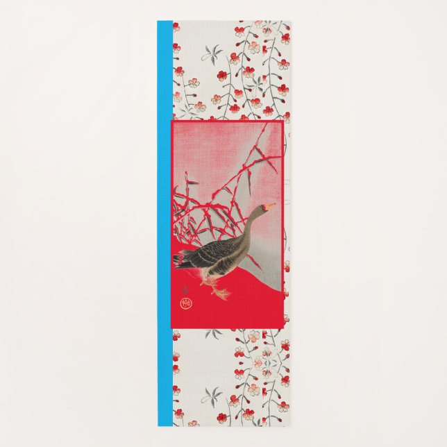 GOOSE UND CHERRY BLOSSOM YOGA Mat Yogamatte (Vorderseite)