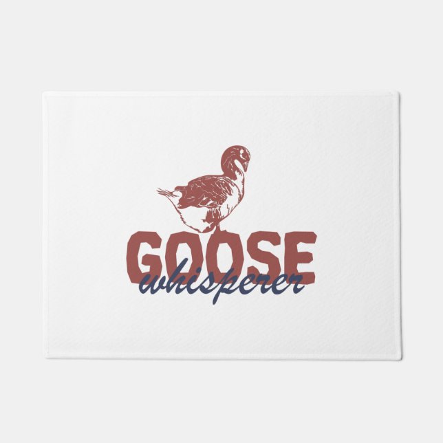 Goose Whisperer for farmer goose breeding Fußmatte (Vorderseite)