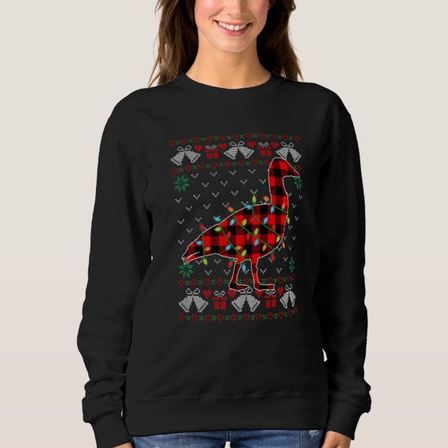 Goose   Xmas Lights Ugly Christmas Sweater Sweatshirt (Vorderseite)