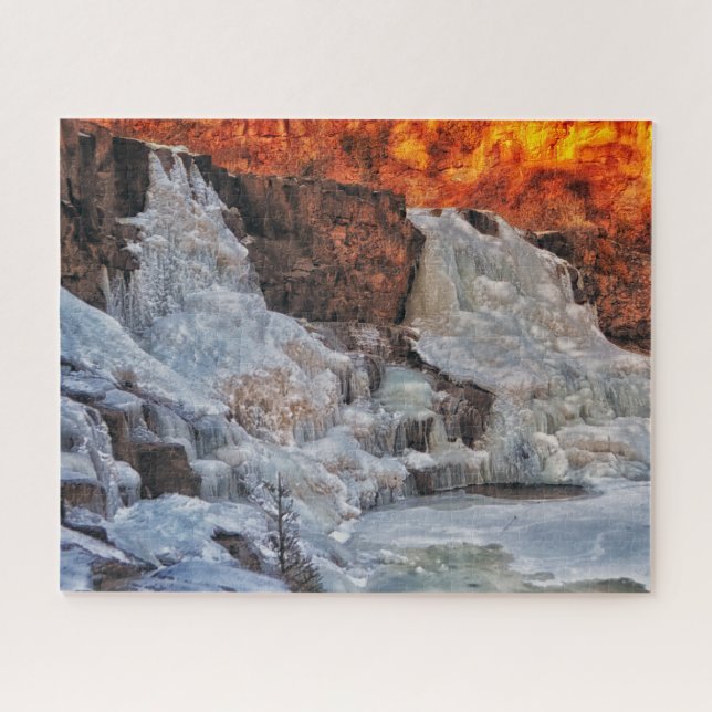 Gooseberry Falls Minnesota, Winter Puzzle (Horizontal)
