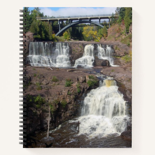 Gooseberry Falls Notebook Notizbuch (Vorderseite)