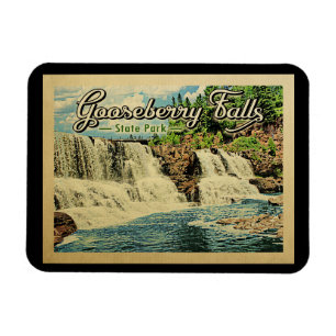Gooseberry Falls Staat Park Vintage Magnet