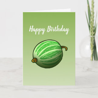 Gooseberry Fruit Falted Birthday Card Karte