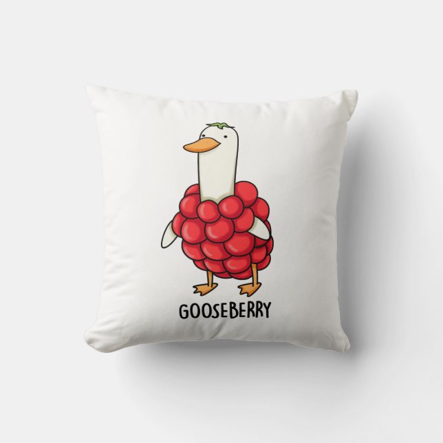 Gooseberry Funny Berry Pun Kissen (Vorderseite)