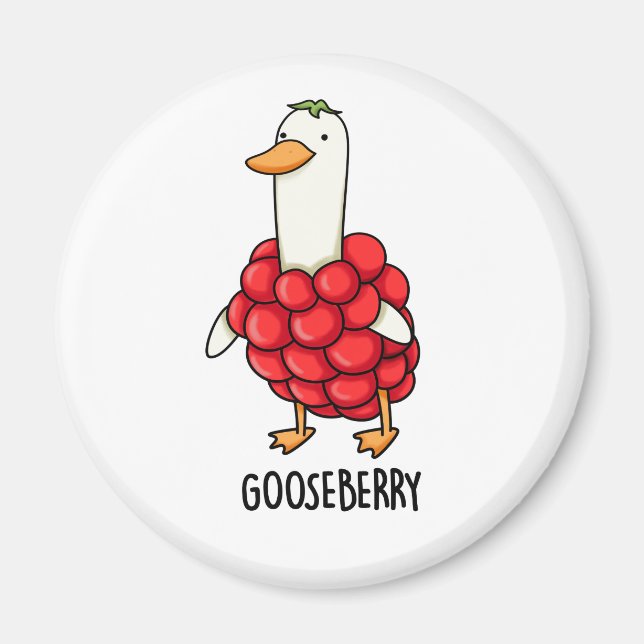 Gooseberry Funny Berry Pun Magnet (Vorne)