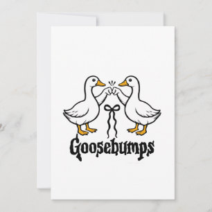Goosebumps Albern Gänse Hungerfestungen Feiertagskarte