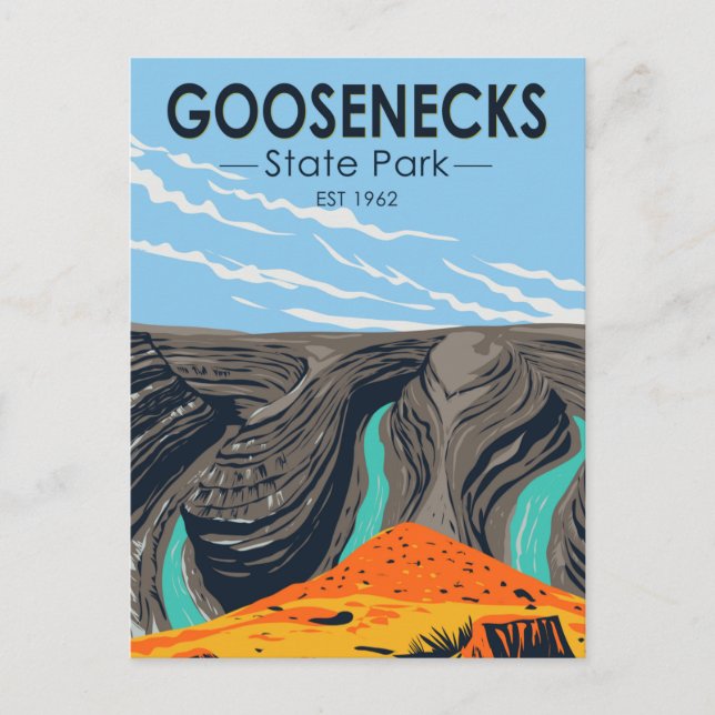 Goosenecks Staat Park/Garten: Parco delle camelie  Postkarte (Vorderseite)