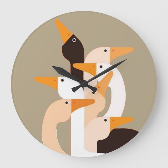 Gooses Wall Clock Große Wanduhr (Vorderseite)