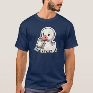 Goosey Gulp - Der milch trinkende Gänse-T - Shirt