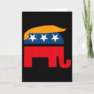 Gop Donald Trump Republikaner Elefant Shirt Karte