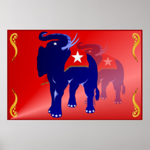 Gop-Elefant Plakat