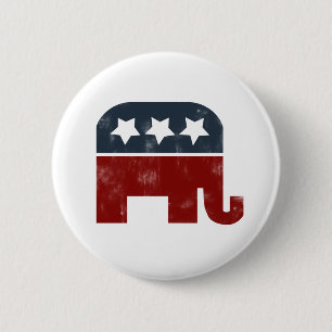 GOP-Elefantenlogo Button