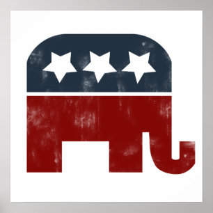 GOP-Elefantenlogo Poster