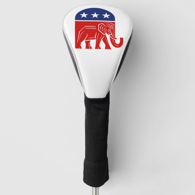 GOP Elephant Driver Cover Golf Headcover (Vorderseite)