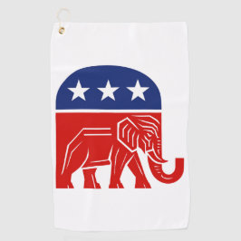 GOP Elephant Golfhandtuch