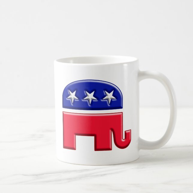GOP Elephant-Logo Kaffeetasse (Rechts)