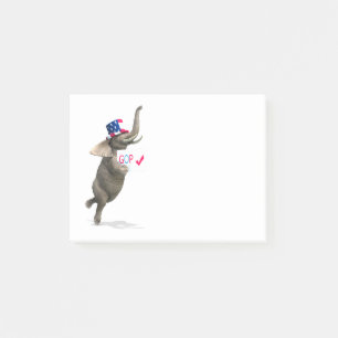 GOP Elephant Post-it Klebezettel