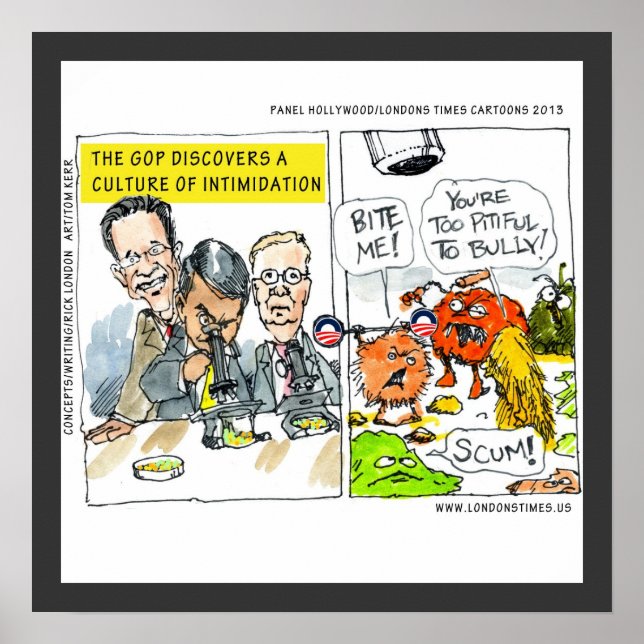 GOP entdeckt Kultur der Einschüchterung Witziges P Poster (Vorne)