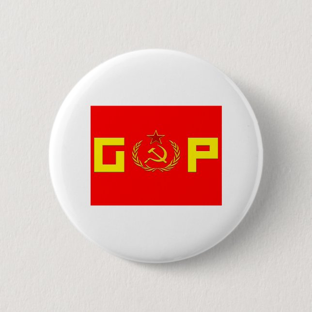 Gop-Kommunist Button (Vorderseite)
