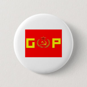 Gop-Kommunist Button