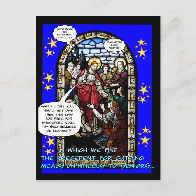 GOP und der Hunger Postkarte (Vorderseite)