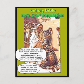 GOP und Leper Postkarte