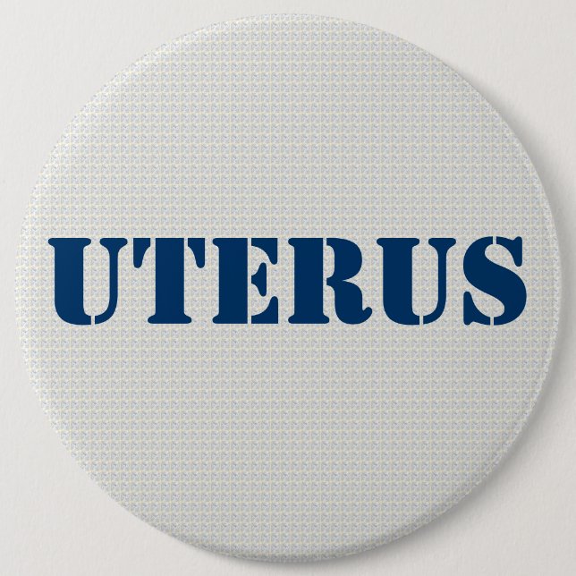 GOP Uterus Obsession - pro-demokratisch Button (Vorderseite)