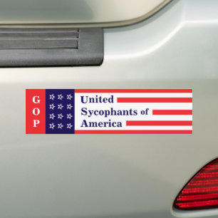 GOP: Vereinigte Speichellecker von Amerika Aufkleb Autoaufkleber